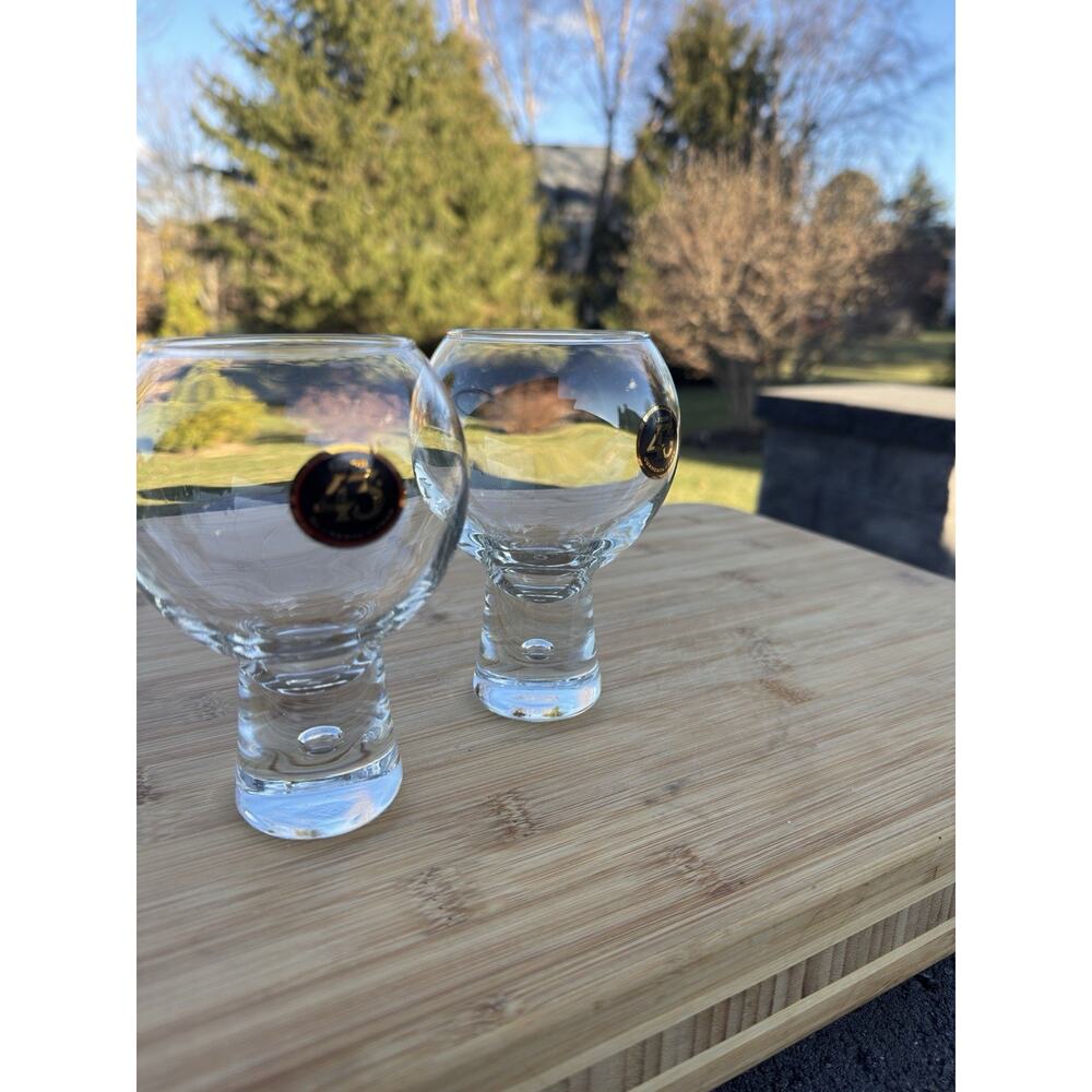 Pair of Licor 43 Barware Glasses Spanish Liqueur Cocktail 5” Goblets~set Of 2